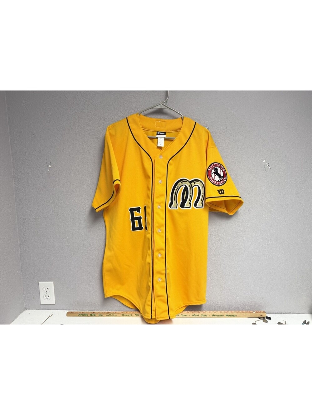 Vintage Wilson Billings Mustangs Jersey #61 / Worn By MLBs Jose Siri / Size XL